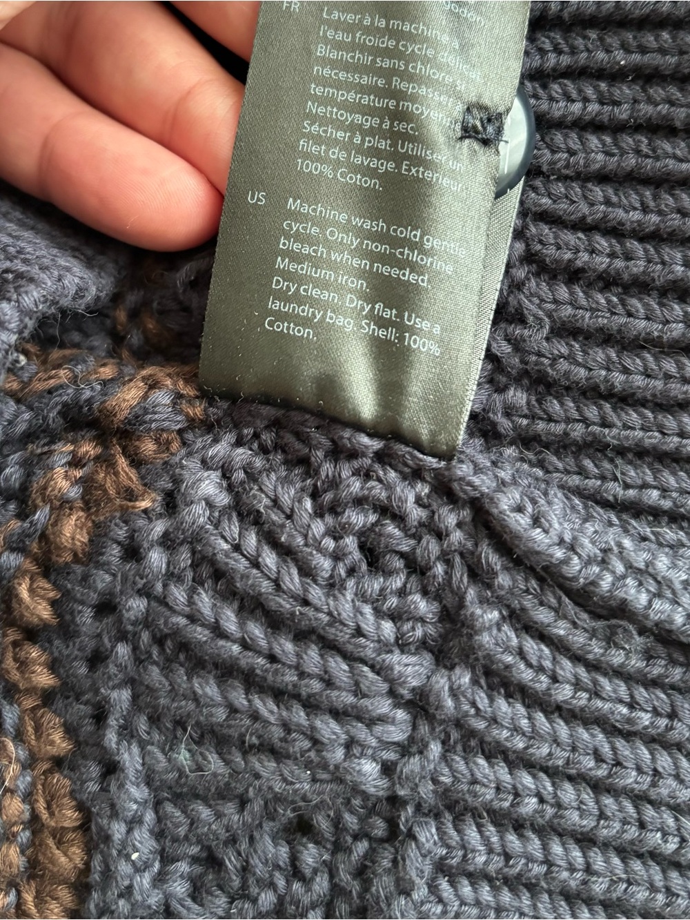 COS Pointelle-Knit Short Sleeve Cardigan - Picture 5 of 6